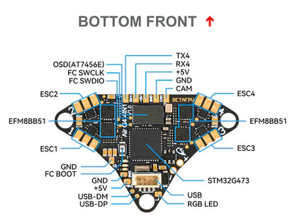 BetaFPV G4 4in1 Air Brushless Flight Controller